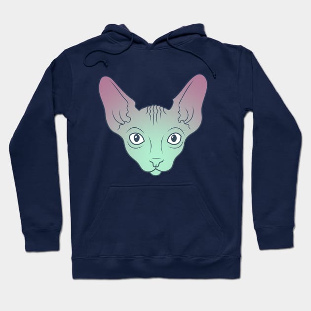 Alien Sphynx Cat Hoodie by ArtFork